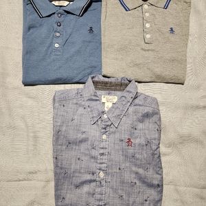 Original Penguin polo / short sleeve shirts bundle boys size L (14-16)